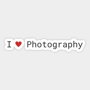 I love Photography Sticker